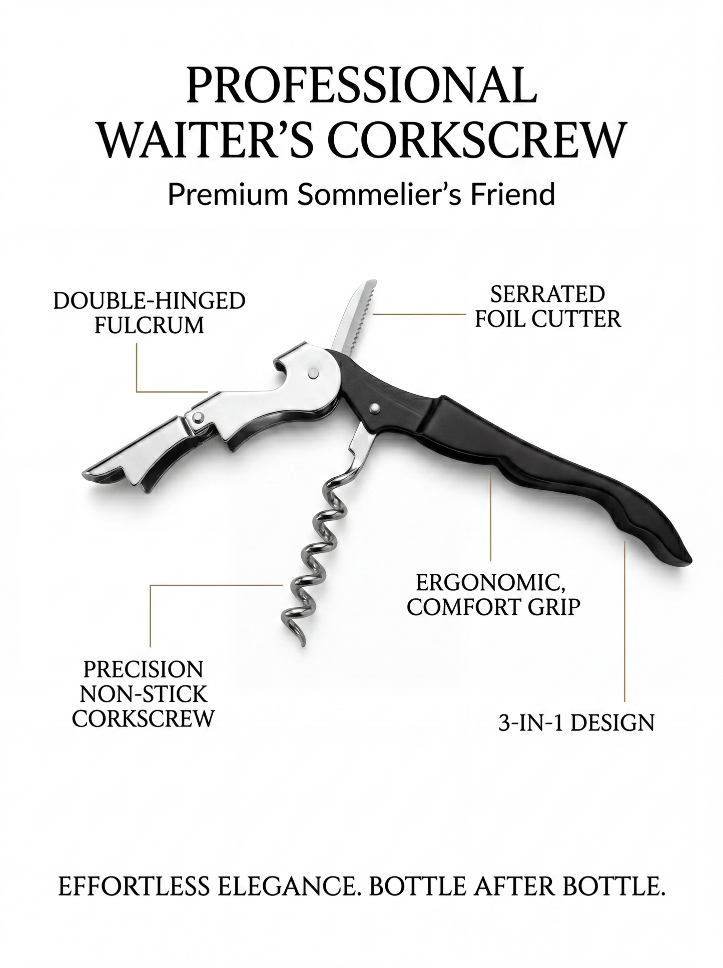 Waiters Classic Wine Key by The Wine Chic